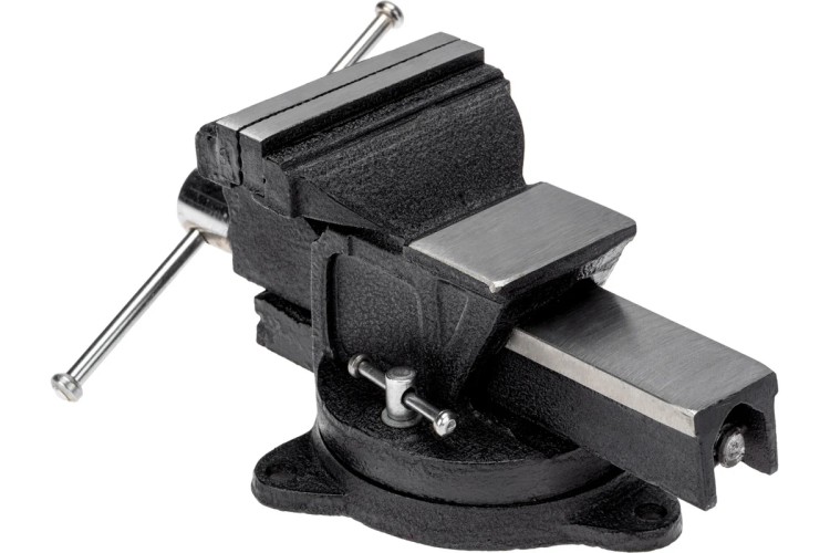 Тиски Kranz KR-12-5101 слесарные 100мм, поворотные, с наковальней - изображение 3