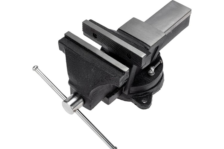 Тиски Kranz KR-12-5102 слесарные 150мм, поворотные, с наковальней - изображение 4