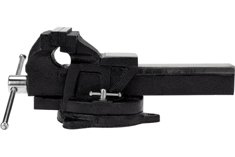 Тиски Kranz KR-12-5102 слесарные 150мм, поворотные, с наковальней - изображение 2