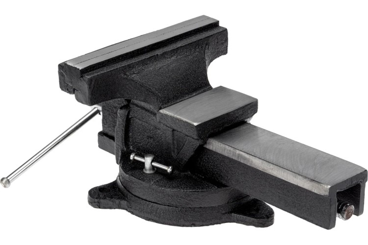 Тиски Kranz KR-12-5103 слесарные 200мм, поворотные, с наковальней - изображение 3