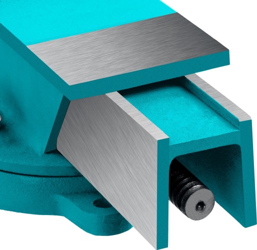 Тиски Сибин 3244-100 100 мм, стальные слесарные - изображение 3