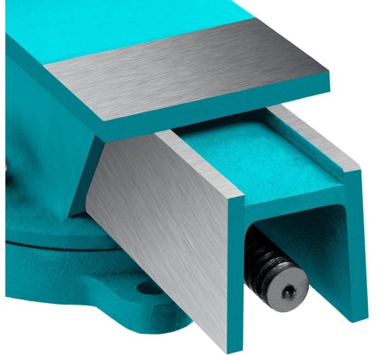 Тиски Сибин 3244-125 125 мм, стальные слесарные - изображение 3