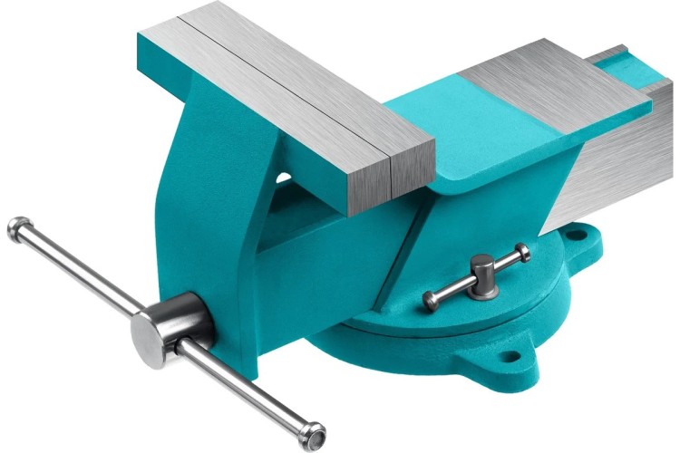 Тиски Сибин 3244-125 125 мм, стальные слесарные