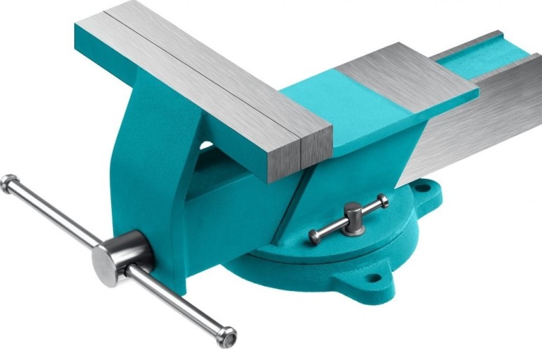 Тиски Сибин 3244-150 150 мм, стальные слесарные