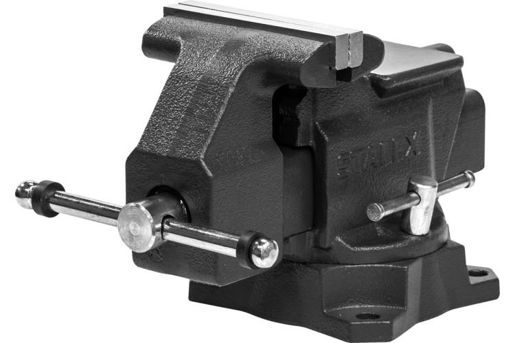 Тиски слесарные STALEX "Кайман", 139х125 мм 210°, 12,0 кг. D50