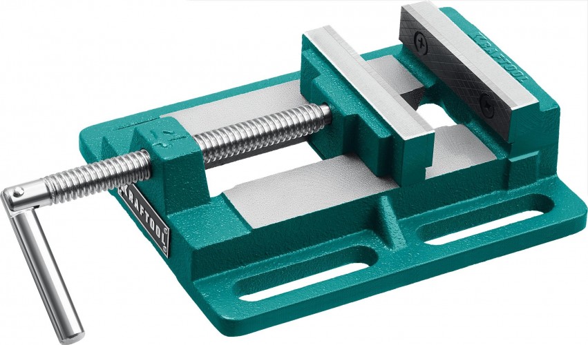 Тиски станочные KRAFTOOL 32715-100 сверлильные 100 мм