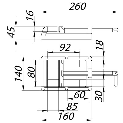 Тиски станочные СОРОКИН 20.3 (80 мм) - изображение 2