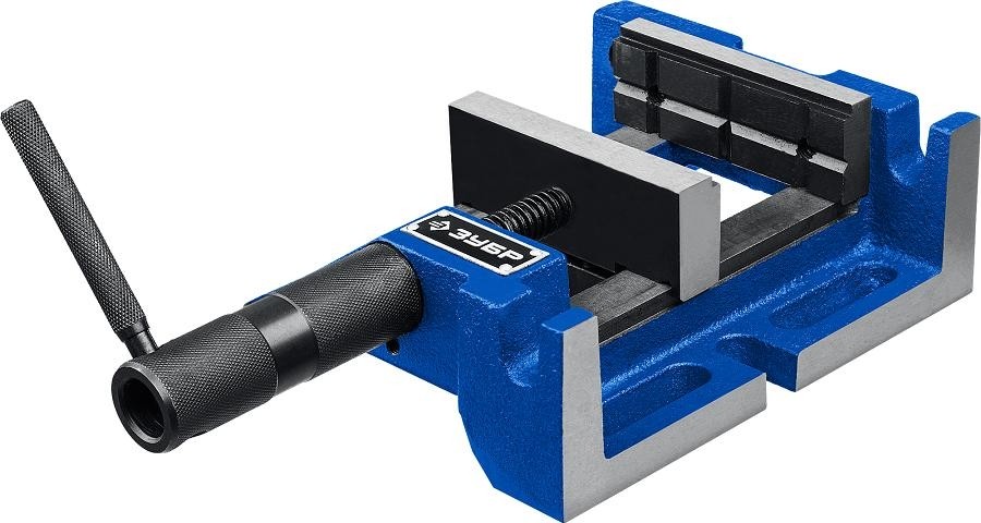 Тиски станочные ЗУБР Профессионал 100 мм трехсторонние, сверлильные 32723