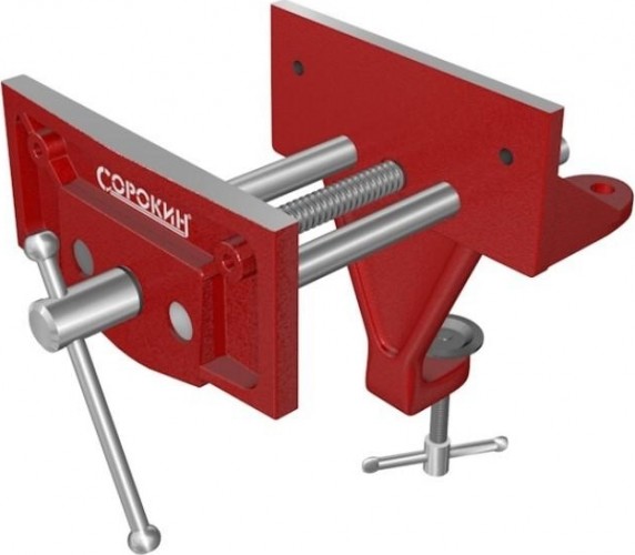 Тиски столярные на струбцине СОРОКИН 150 мм 1.935 1.935