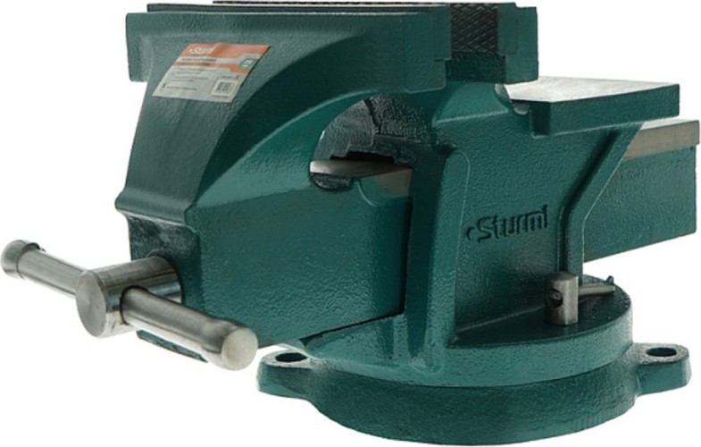 Тиски Sturm 1075-01-200 слесарные 200мм, поворотные усиленные