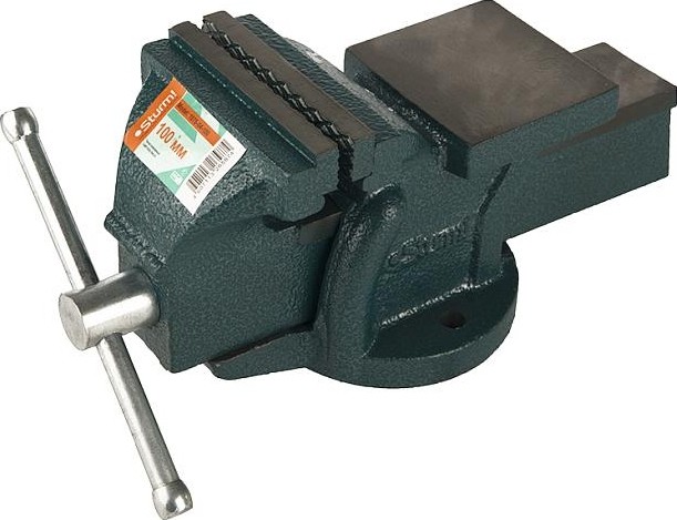 Тиски Sturm 1075-04-100 слесарные 100мм, усиленные с наковальней