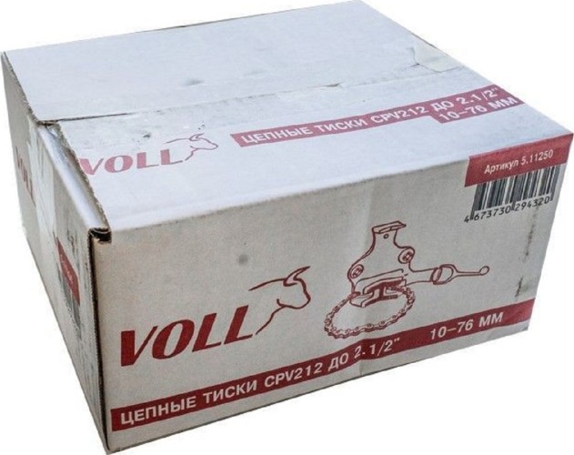 Тиски трубные VOLL CPV212 цепные до 2.1/2"- 10-76мм 5.11250 - изображение 5