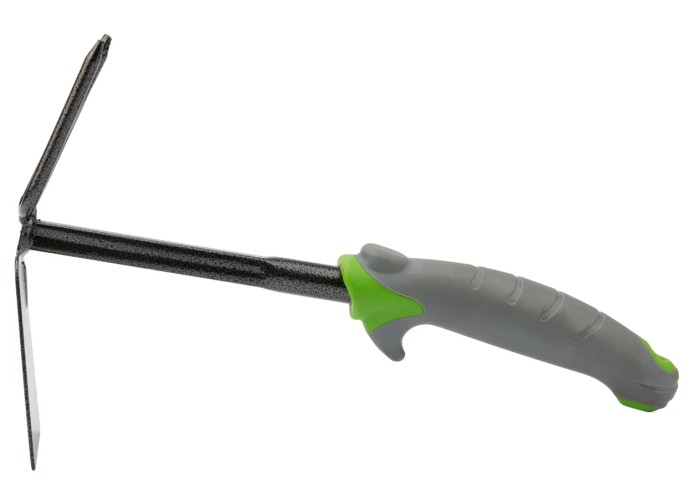 Тяпка садовая ЧЕТЫРЕ СЕЗОНА 64-0004 прорезиненной ручкой, 30х18см - изображение 2