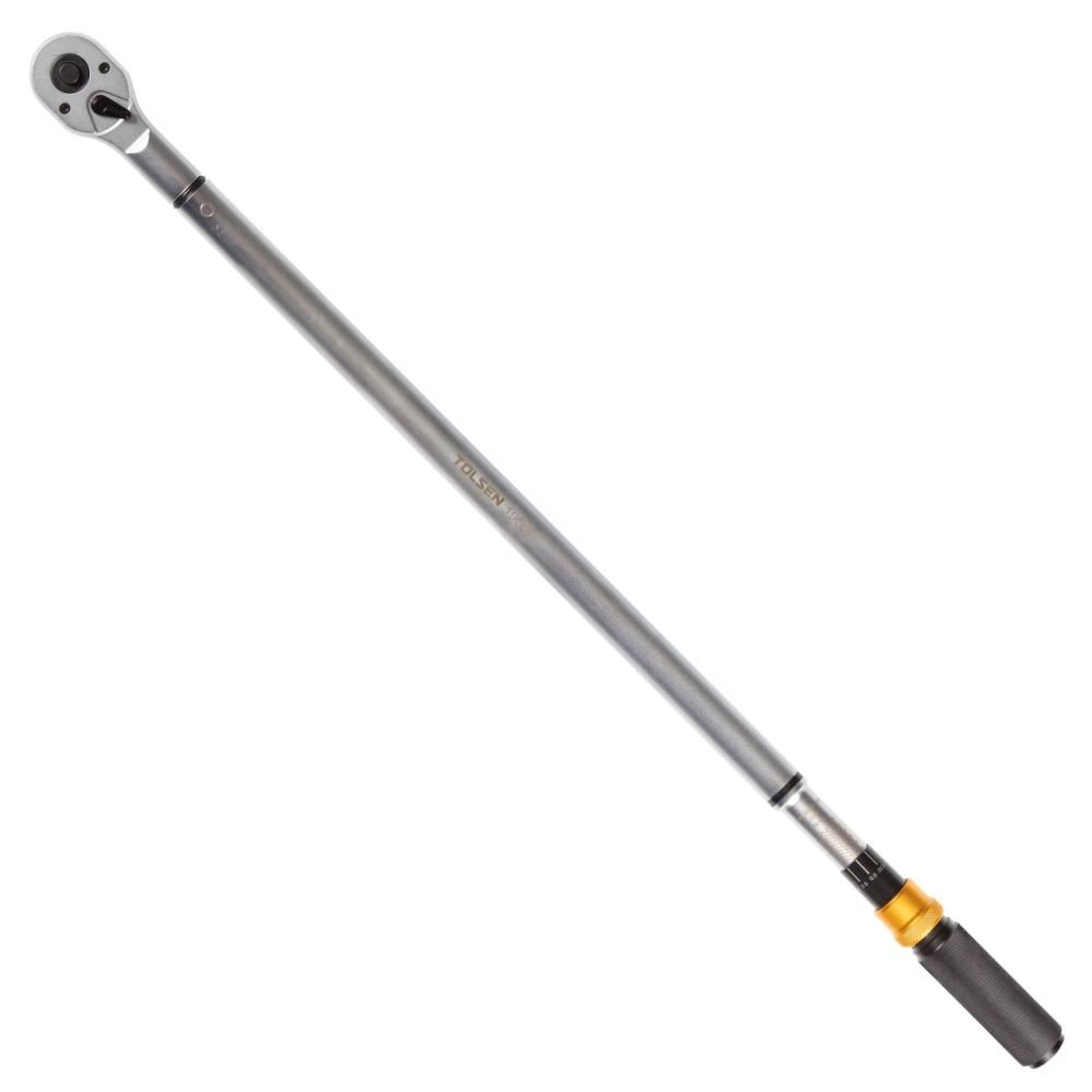 Динамометрический ключ TOLSEN 3/4, 100-600 Нм, для левой и правой резьбы, кейс