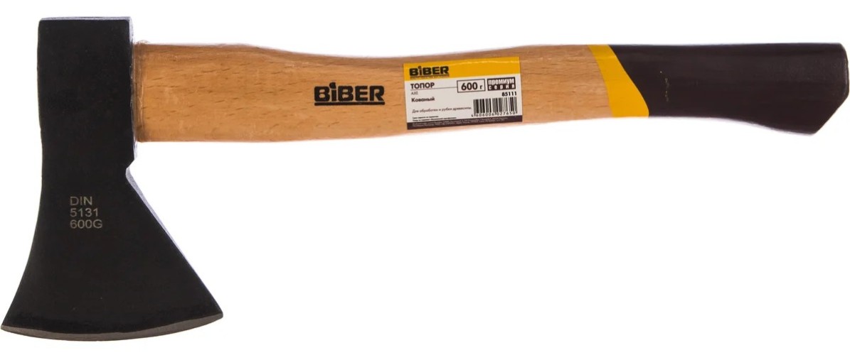 Топор Biber Премиум 85111 кованый 0,6кг тов-085211