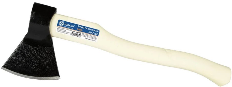 Топор Кобальт 906-692 МАСТЕР, плотницкий, кованый, 1400г - изображение 3