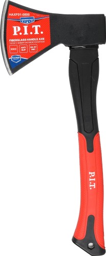 Топор P.I.T. HAXF01-0800 с фибергл. рукояткой (800/1180г, кованый, 410мм)