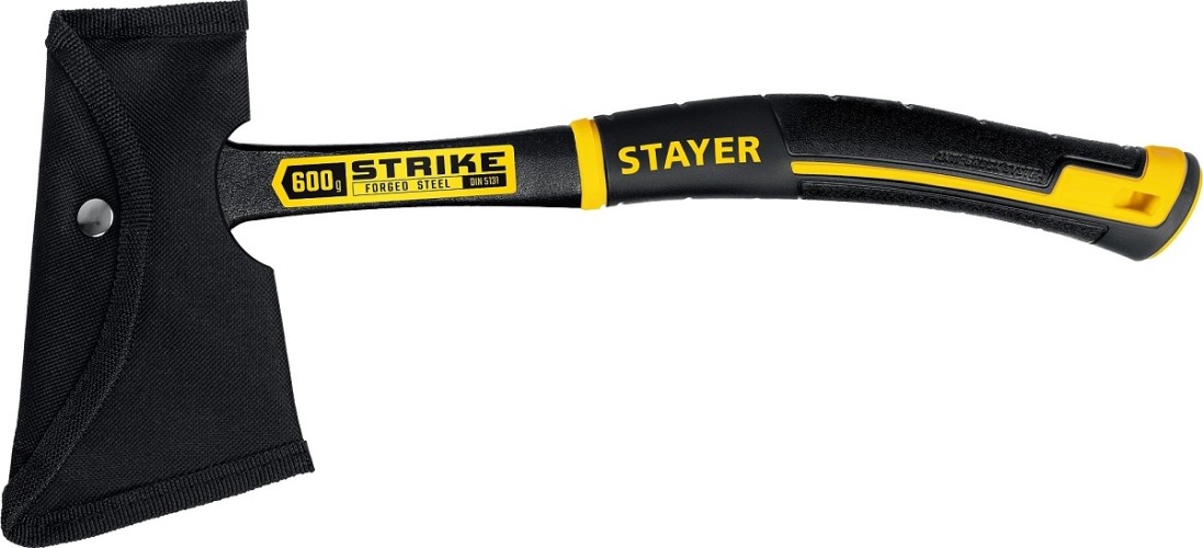 Топор STAYER STRIKE 600 г цельнометаллический, 2065-06 2065-06_z01 - изображение 5