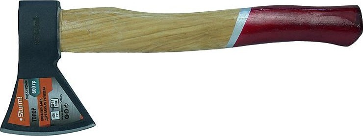 Топор Sturm 1015-52-WD0600 600гр. (кованый боек, деревянная рукоятка)