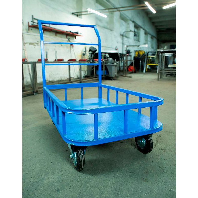 Тележка платформенная TOR ТП-Б (600х1000) (колеса 160 мм) с бортами 1012417 - изображение 2