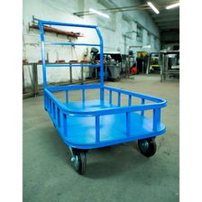 Тележка платформенная TOR ТП-Б (600х1000) (колеса 160 мм) с бортами 1012417 - изображение 4