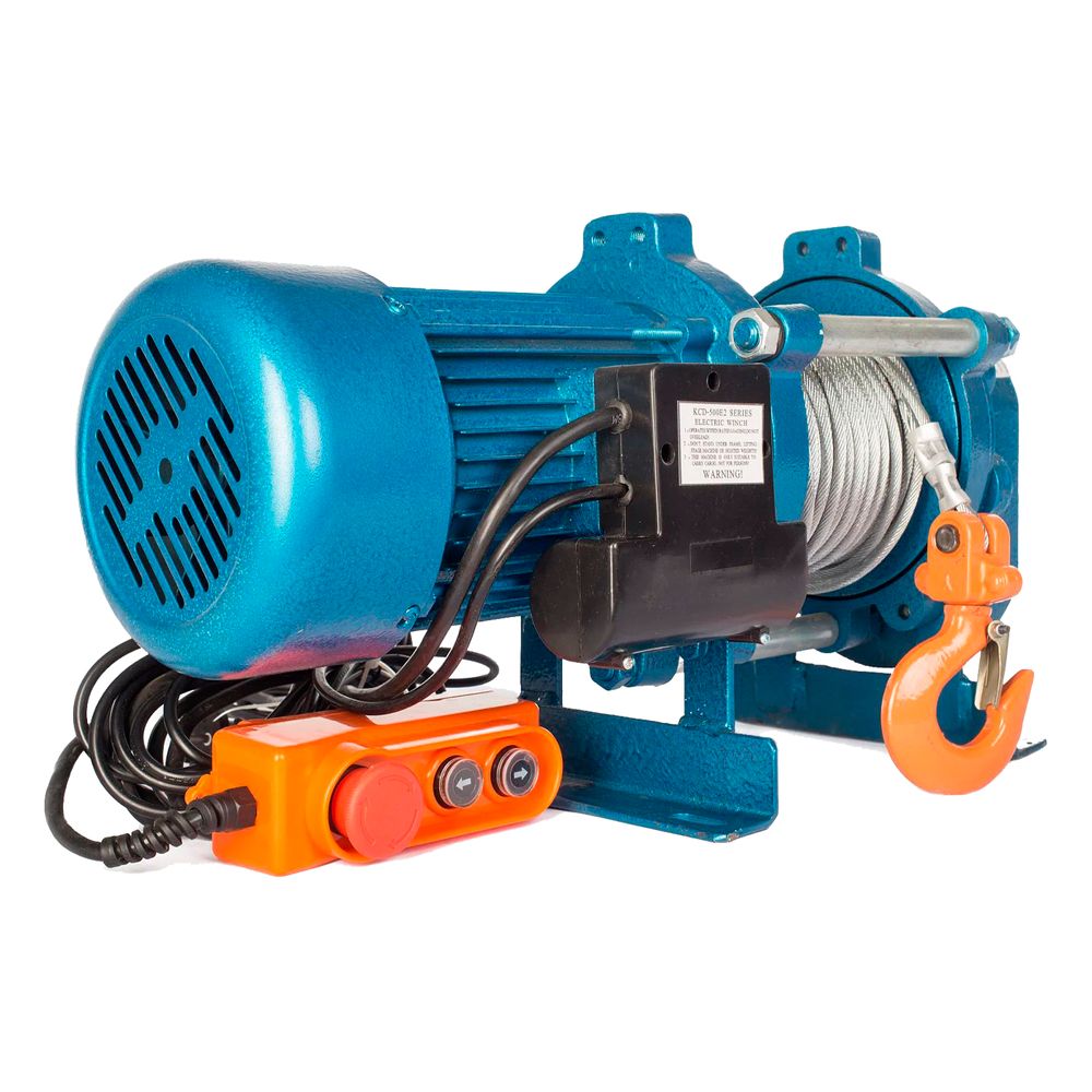 Лебедка TOR CD-500-A (KCD-500 kg, 380 В) с канатом 40 м (алюминиевый корпус) - изображение 2