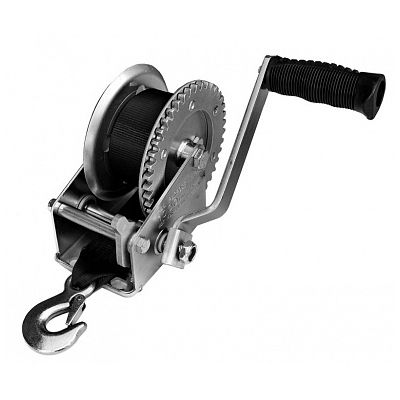 Лебедка ручная барабанная TOR FD 1 т, лента 10 м