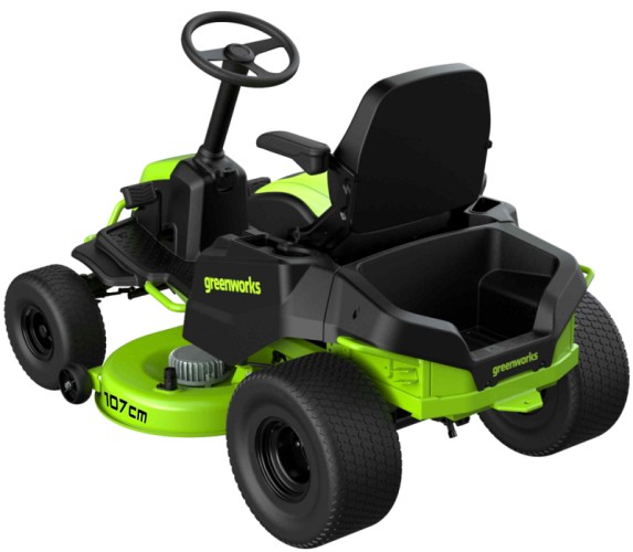 Трактор садовый GREENWORKS GC82LT107 82V, аккумуляторный без АКБ и ЗУ 7404507 - изображение 4