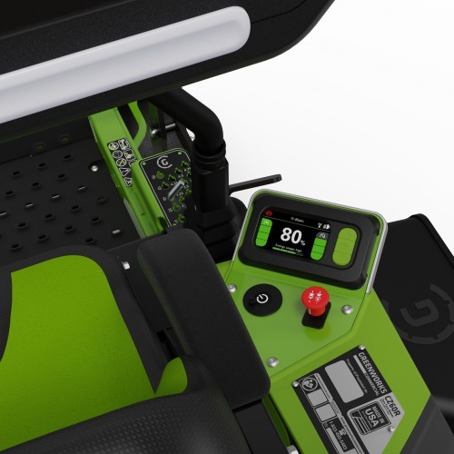 Трактор садовый GREENWORKS ZTC152, 82V, 152 см, с АКБ 23,3 кВтч с нулевым радиусом разворота 7405107 - изображение 5