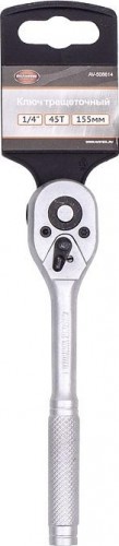 Трещотка AV Steel AV-508614 1/4", 155 мм, 45 зубьев