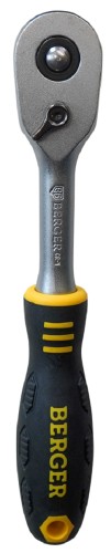 Трещотка BERGER BG2427 1/4" 72 зуба 150мм