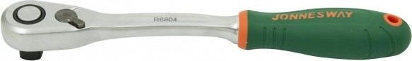Трещотка JONNESWAY R6804 Рукоятка 1/2"DR, 60 зубцов, 249 мм 046032