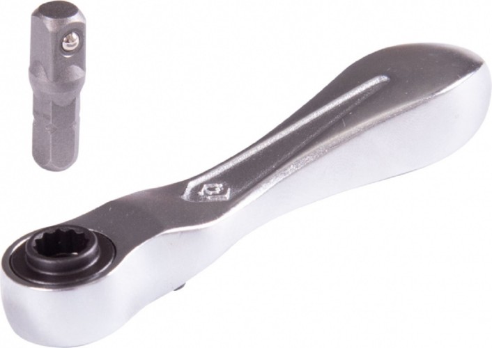 Трещотка KING TONY 276B-0225 1/4", 88 мм, 60 зубцов, флажковая, для вставок (би - изображение 2