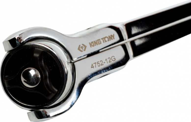 Трещотка KING TONY 4752-12G 1/2", 312 мм, 72 зубца, дисковый механизм, поворот - изображение 2