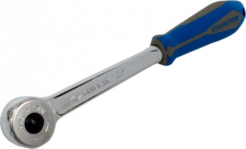 Трещотка KING TONY 4756-10G 1/2", 262 мм, 72 зубца, дисковый механизм, с кнопк