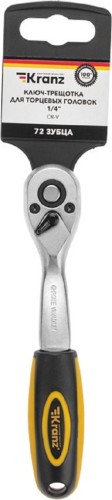 Трещотка Kranz KR-12-8403 для торцовых головок 1/4" - изображение 3