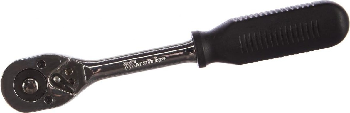 Трещотка MATRIX 3/8" с переключателем, crv, хромированная 14013 14013