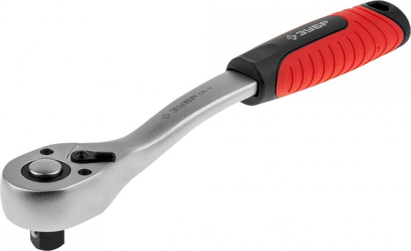 Трещотка ЗУБР ЭКСПЕРТ для торцовых головок 1/2", cr-v, 72 зубца 27730-1/2