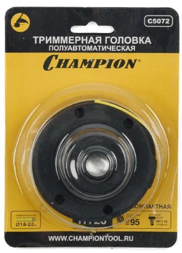Триммерная головка CHAMPION HT28 (болт М6*1,00 правая) Компактная (C5072) C5072 - изображение 4