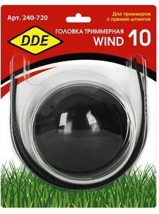 Триммерная головка DDE Wind 10 аналог "jet-fit", 2-х прутк. 240-720