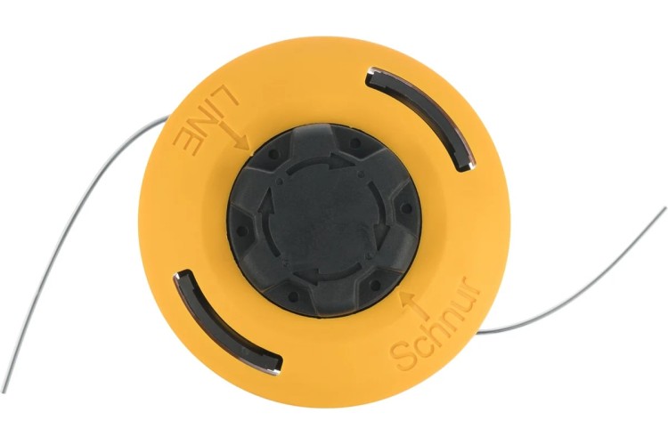 Триммерная головка Denzel 96393 полуавтомат. гайка м10х1,25l; гайка м10х1l; гайка