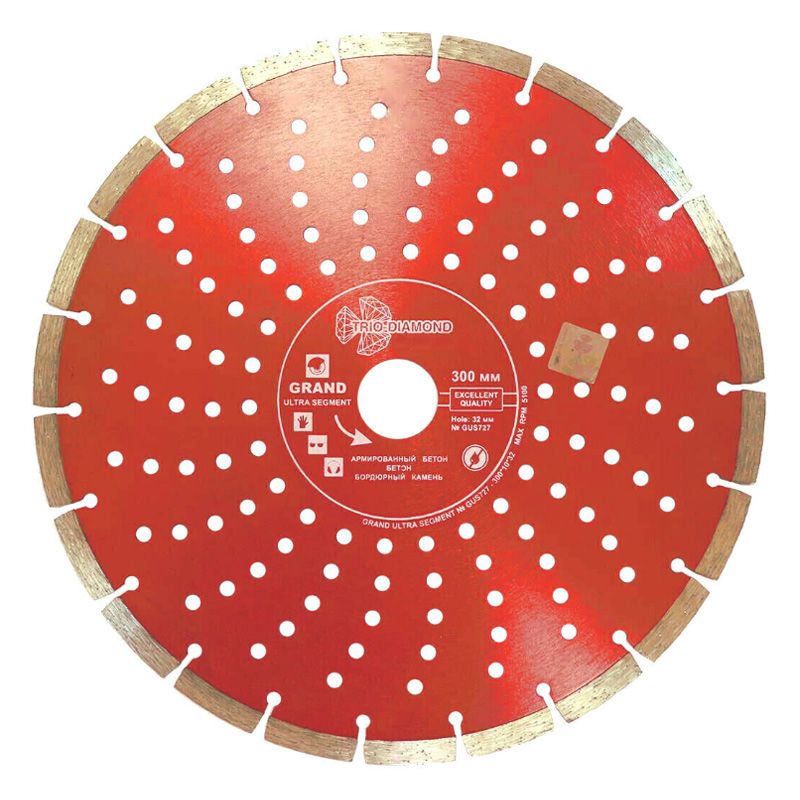Алмазный диск Trio Diamond Segment Grand Hot press d 300 мм