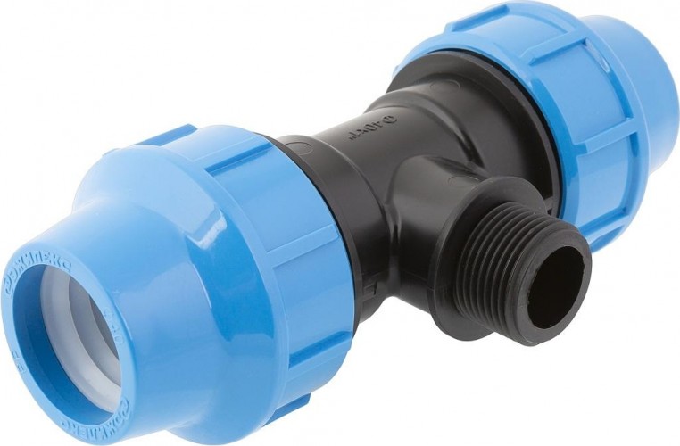 Тройник ДЖИЛЕКС 40 х 1" х 40 с наружной трубной резьбой 9445 9445