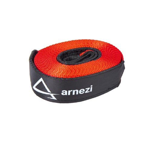 Трос буксировочный ARNEZI A0904023 динамический 8 м, 6т стропа шириной 55 мм, в сумке - изображение 2