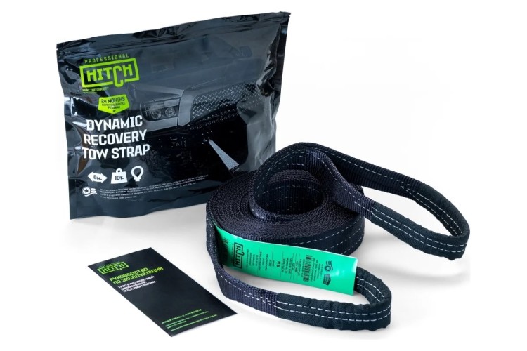 Трос буксировочный HITCH PROF лента 10 т, 6 м динамический, масса авто 3,3 т, петля-петля SZ071510