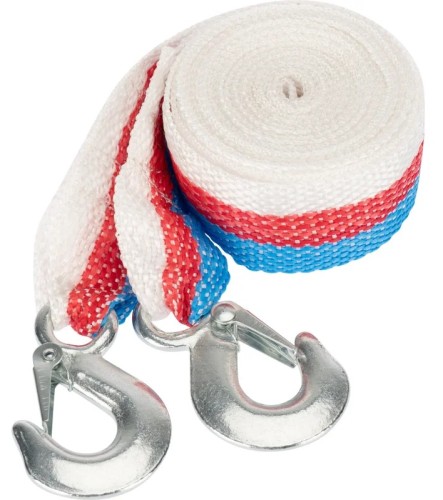 Трос буксировочный REXANT 80-0227 3,5 т, 5 м, с двумя крюками, в чехле