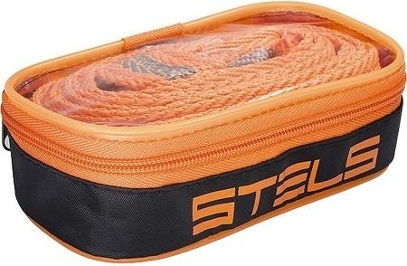 Трос буксировочный STELS 10,0 т 2 крюка, сумка на молнии 54383