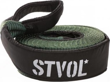 Трос буксировочный STVOL SDS10 динамический 10 т, 6 м + сумка (стропа рывковая)