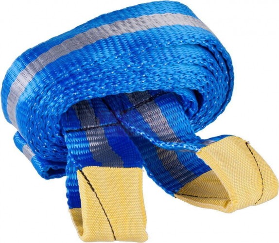 Трос буксировочный ЗУБР "ЭКСПЕРТ" 2 петли, сумка, 5 м, 7 т 61216-7