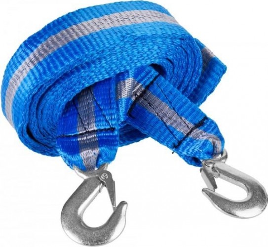 Трос буксировочный ЗУБР "ЭКСПЕРТ" 2 крюка, сумка, 5 м, 3,5 т 61215-3.5